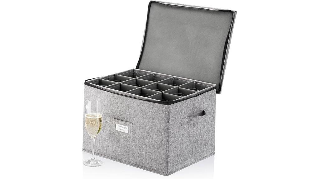 twelve glass storage box
