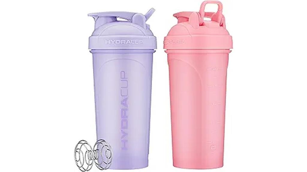 two pack shaker bottles