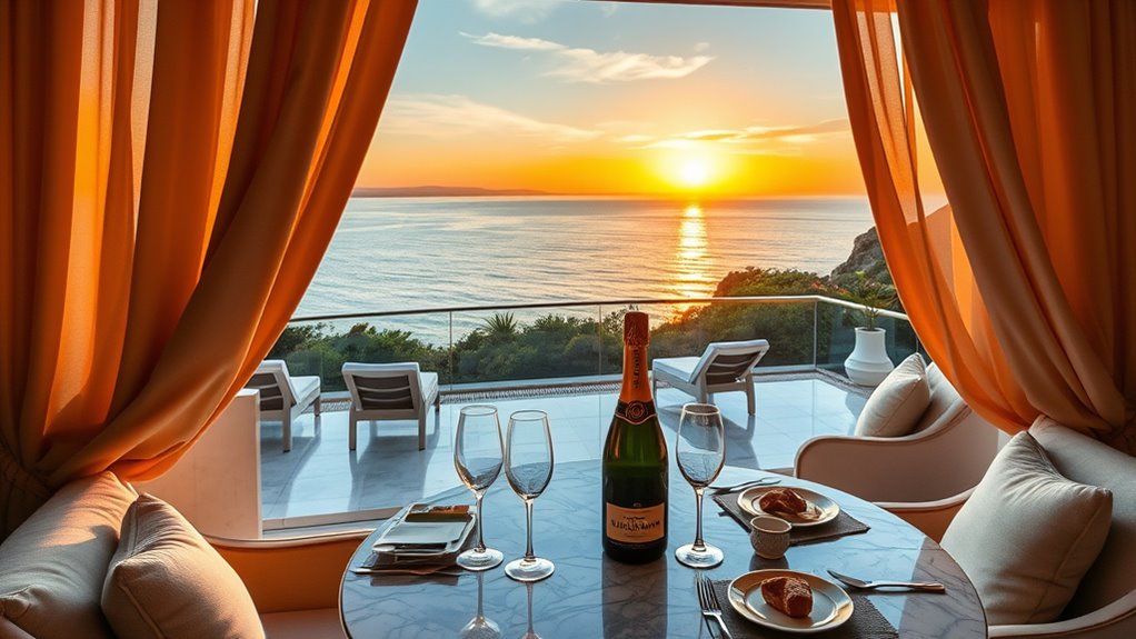 upscale lodging and cuisine