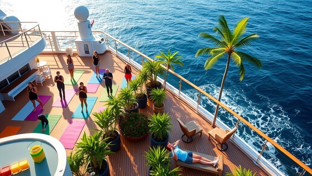variety of onboard wellness activities