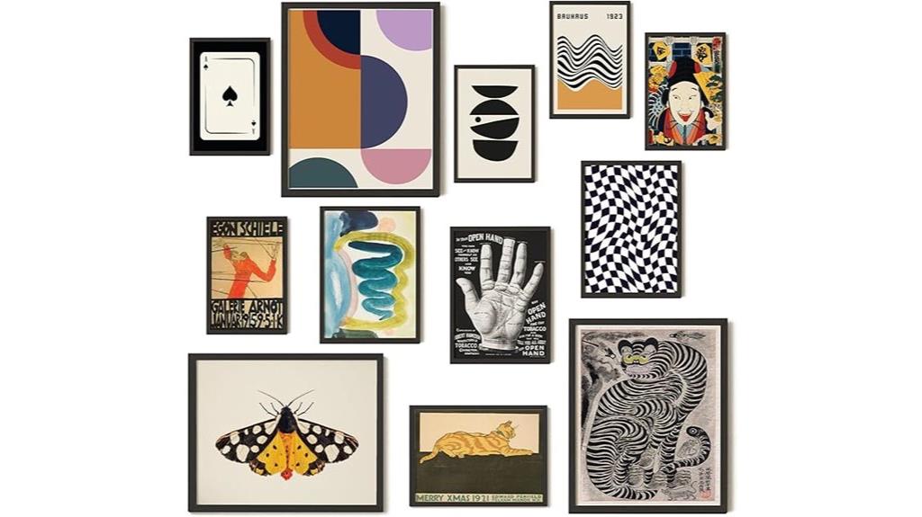 vintage eclectic wall art