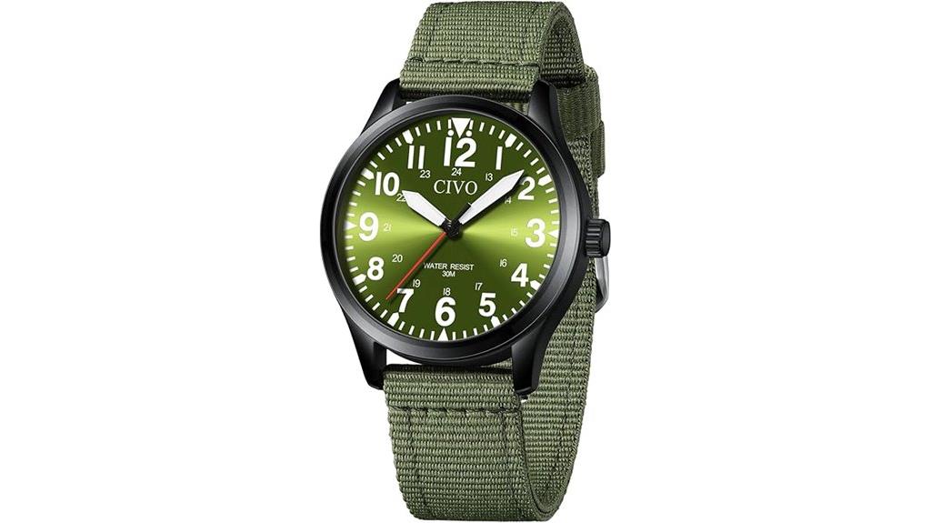 waterproof men s military watch