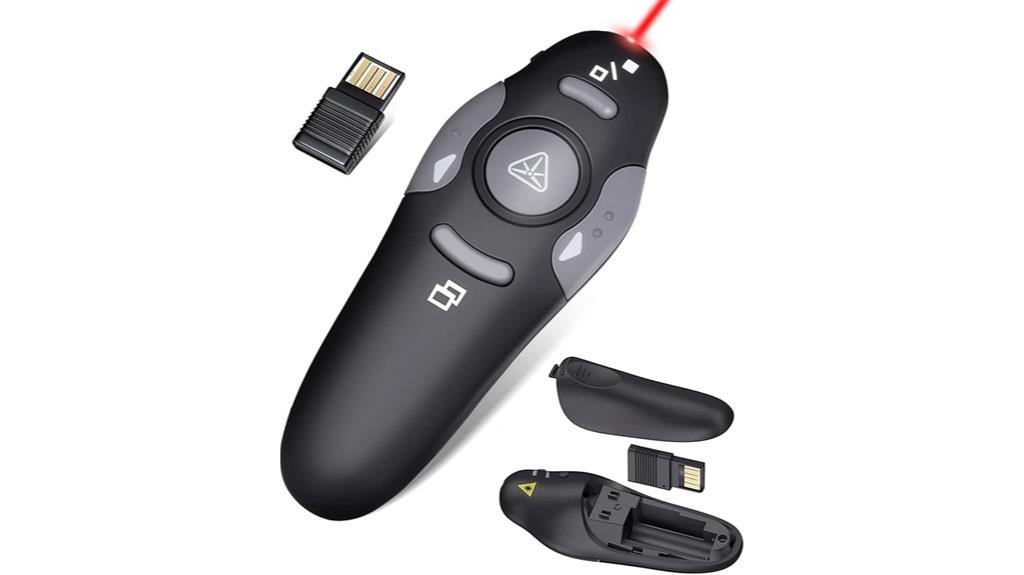 wireless clicker with laser