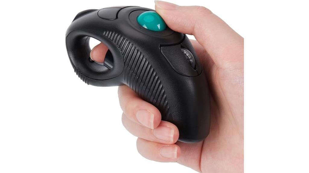 wireless handheld trackball mouse