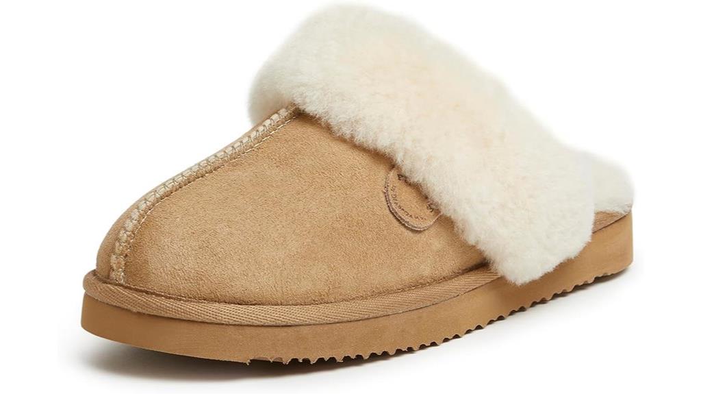 women s shearling fur slipper