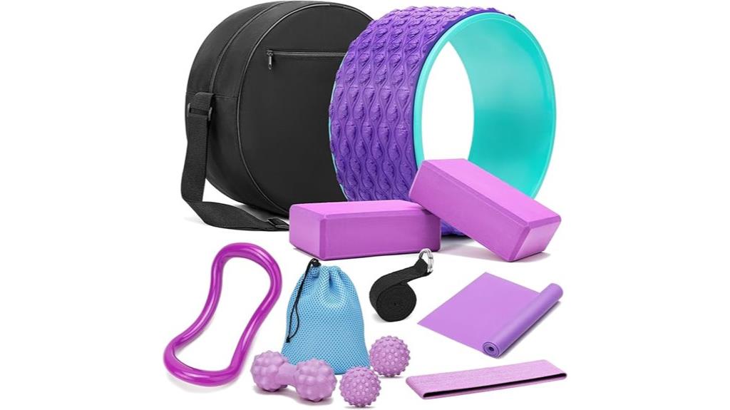 yoga set with accessories