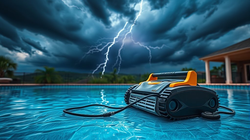 avoid cleaner during storms