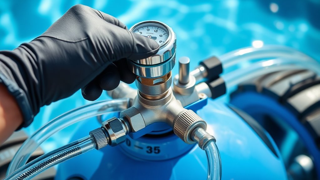 check and adjust water pressure