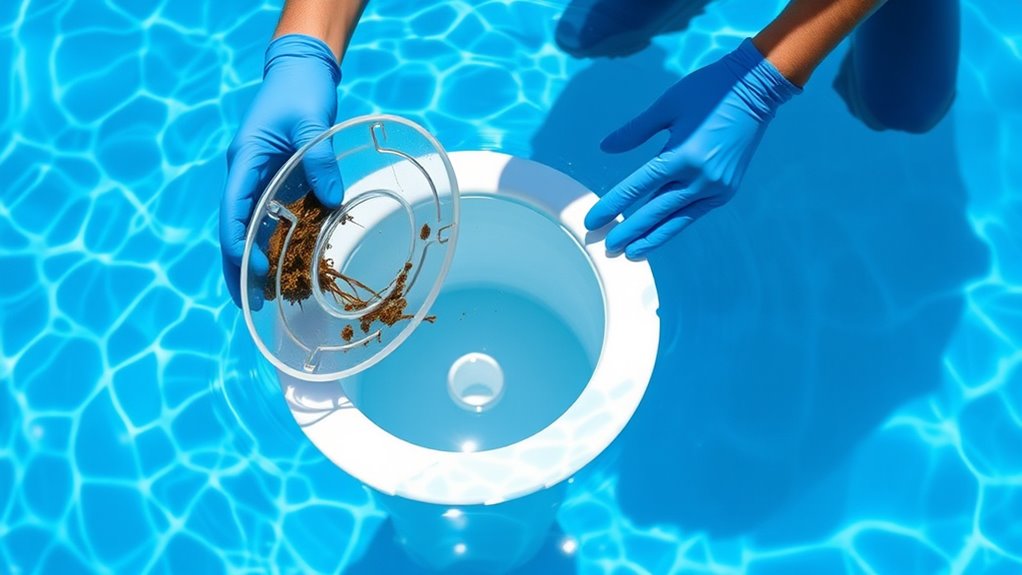 check and clear pool obstructions