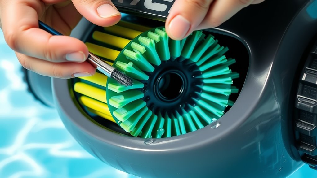clean inspect replace brushes