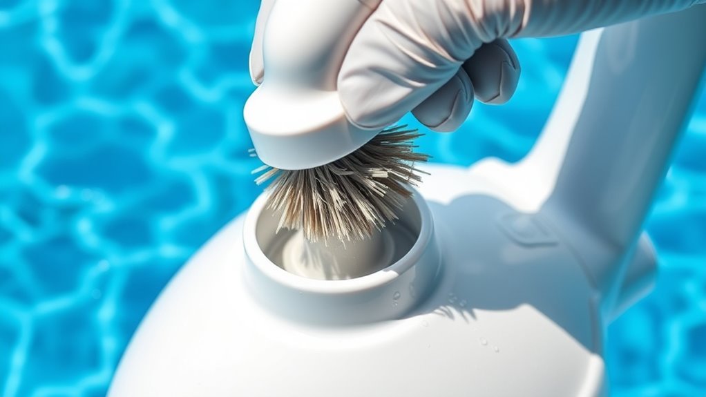 clean nozzles and brushes