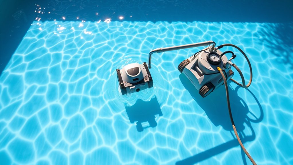cleaning options pressure vs robotic