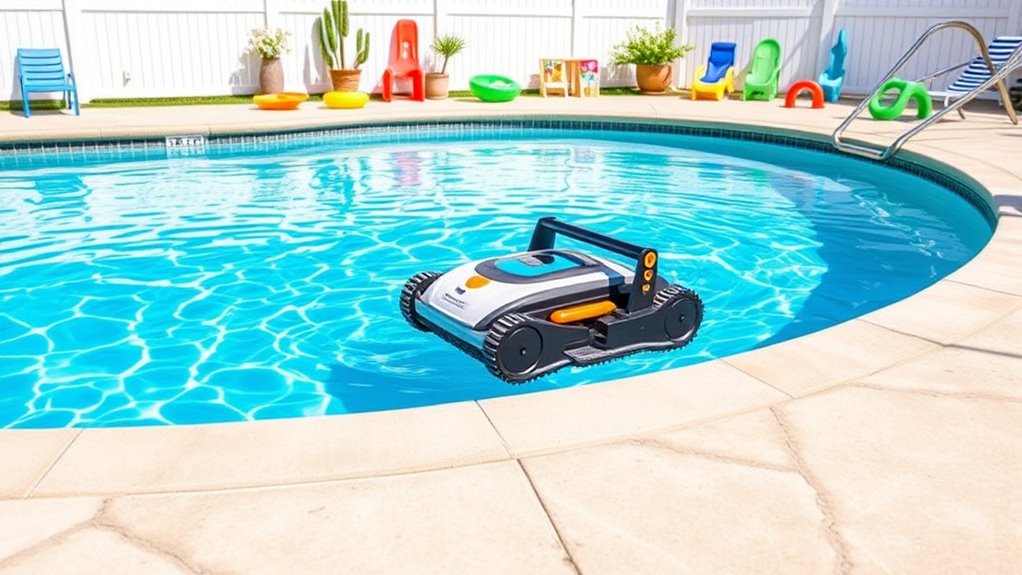 clear pool area regularly