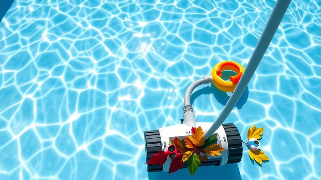 clear pool floor obstacles