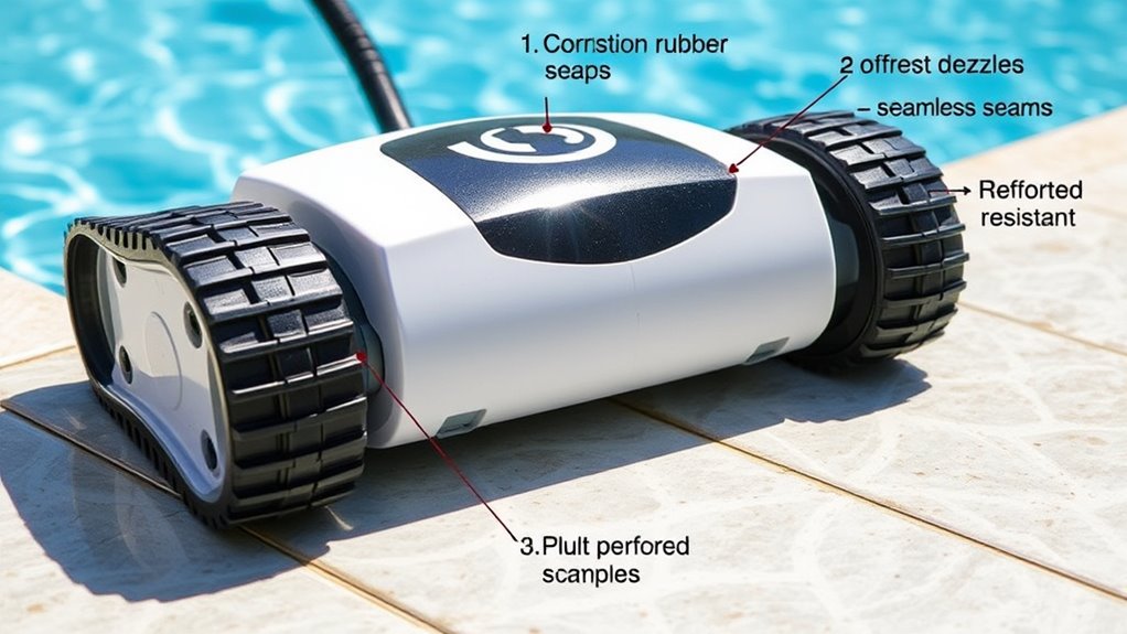 durable corrosion resistant cleaning materials