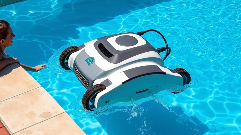 efficient automatic pool cleaning