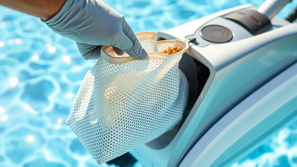 handle debris bag gently