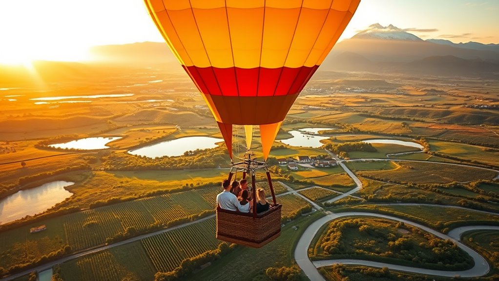 luxury scenic hot air ballooning