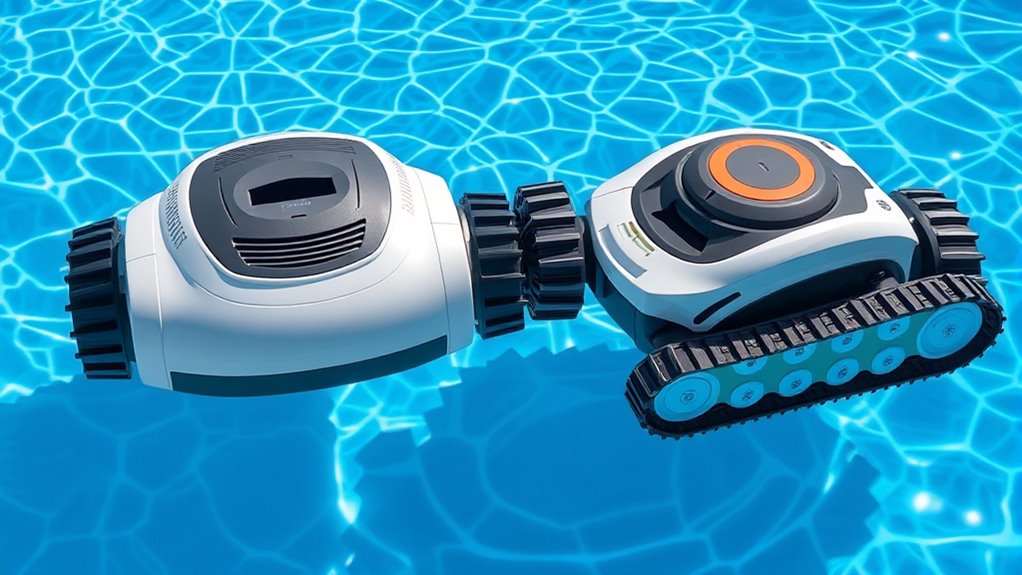 pool cleaner design differences