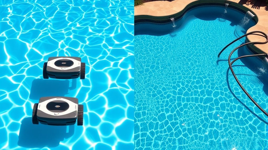 pool size and cleaner type