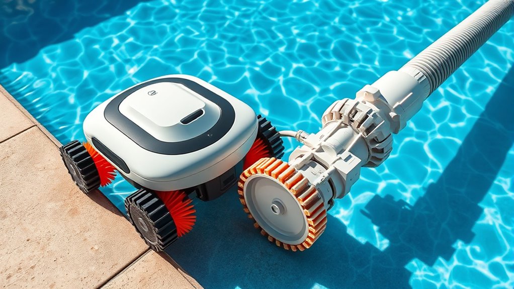 pool suction powered cleaning system