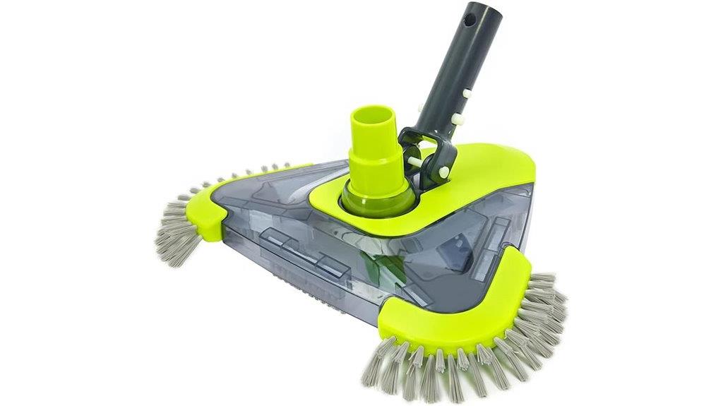 pool vacuum head with brushes