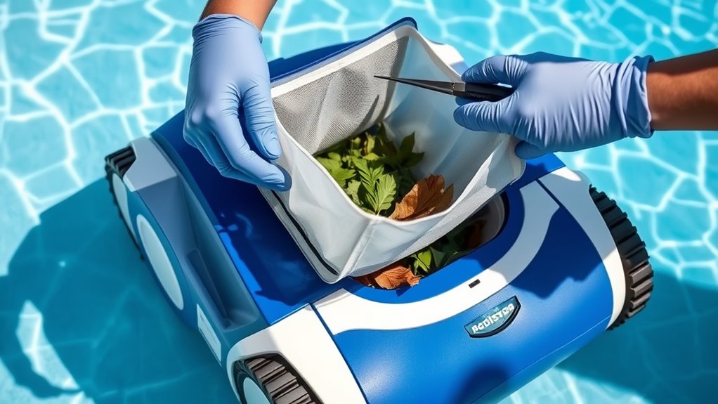 replace filters and debris bags
