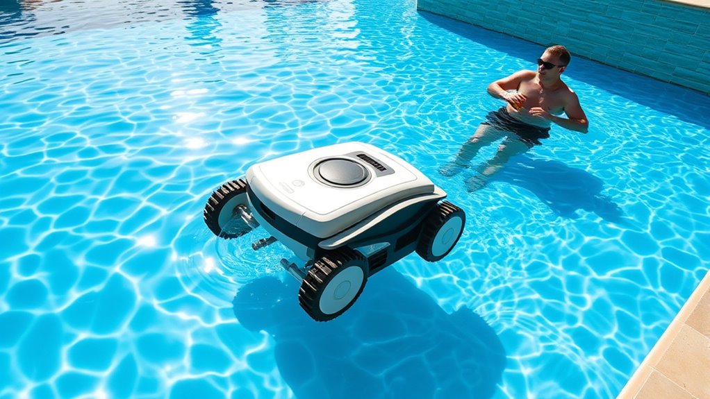 robotic cleaners improve water clarity