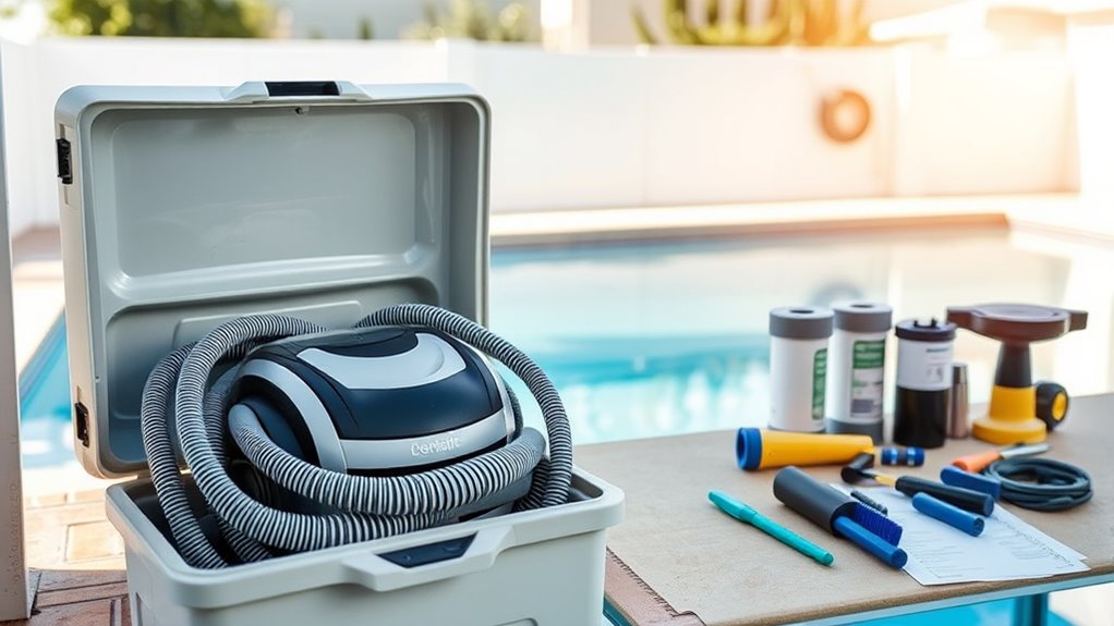 routine pool cleaner maintenance