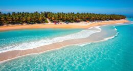 sandy beaches with clear waters