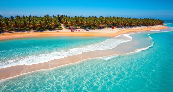 sandy beaches with clear waters
