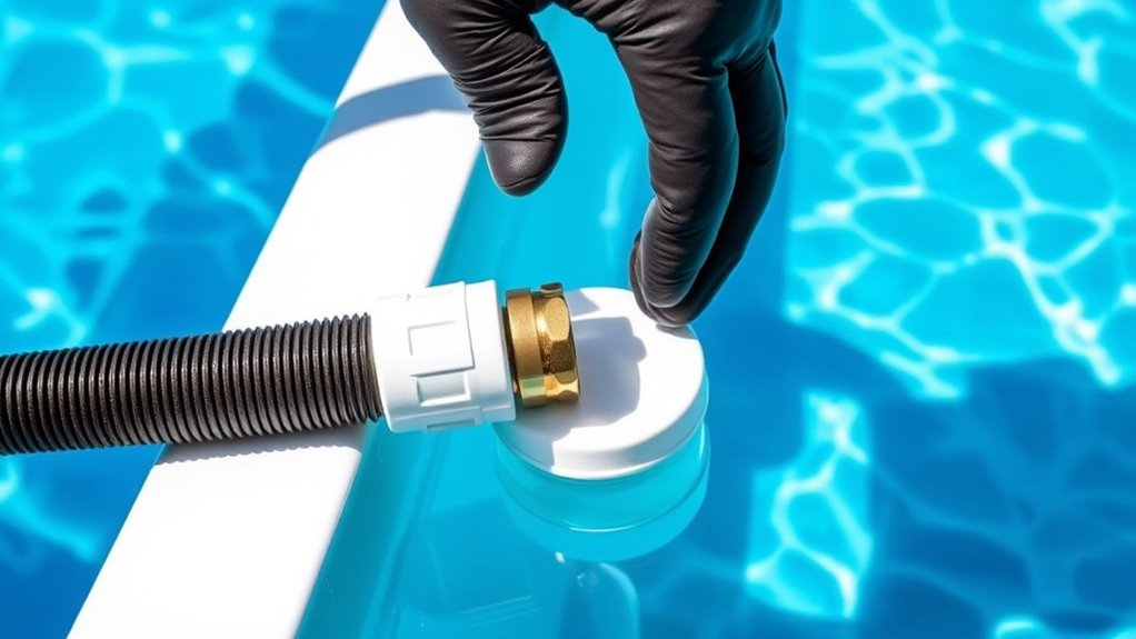 secure hose firmly in place