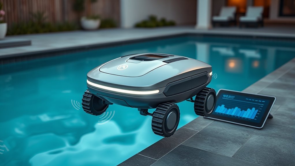 smart connected pool maintenance