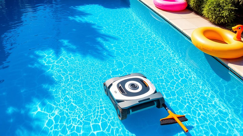 smart robotic pool cleaning