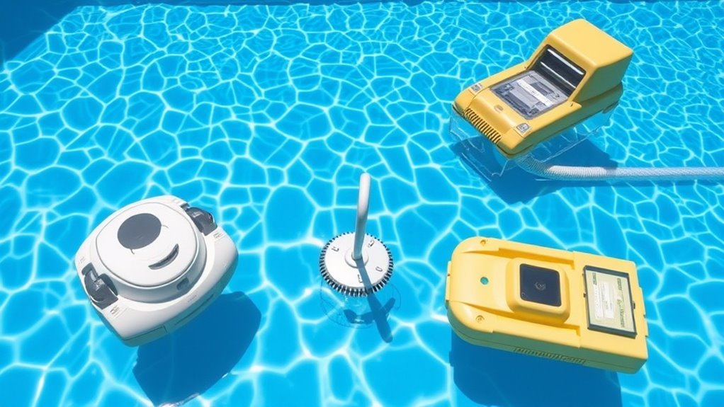 types of pool cleaning devices