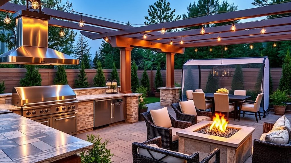 all weather outdoor kitchen features
