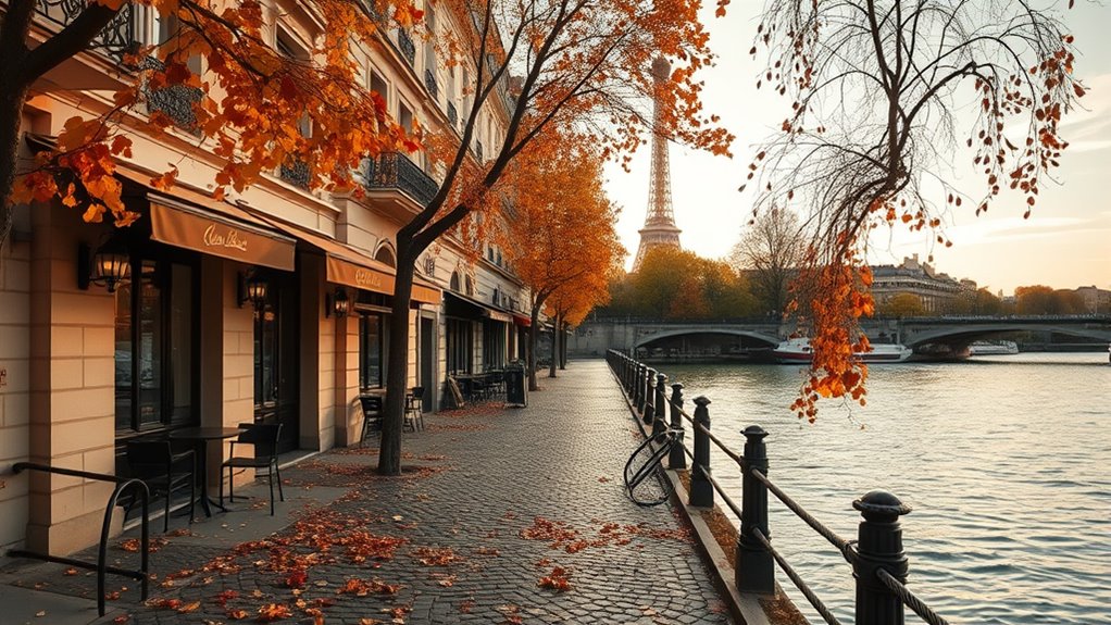 autumn paris scenic photography