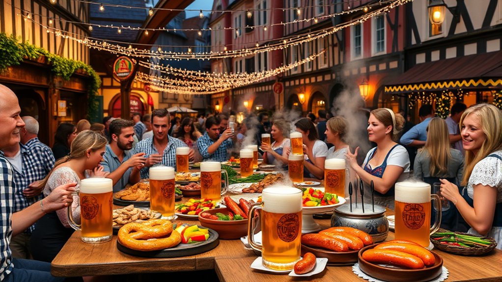 bavarian octoberfest food celebrations
