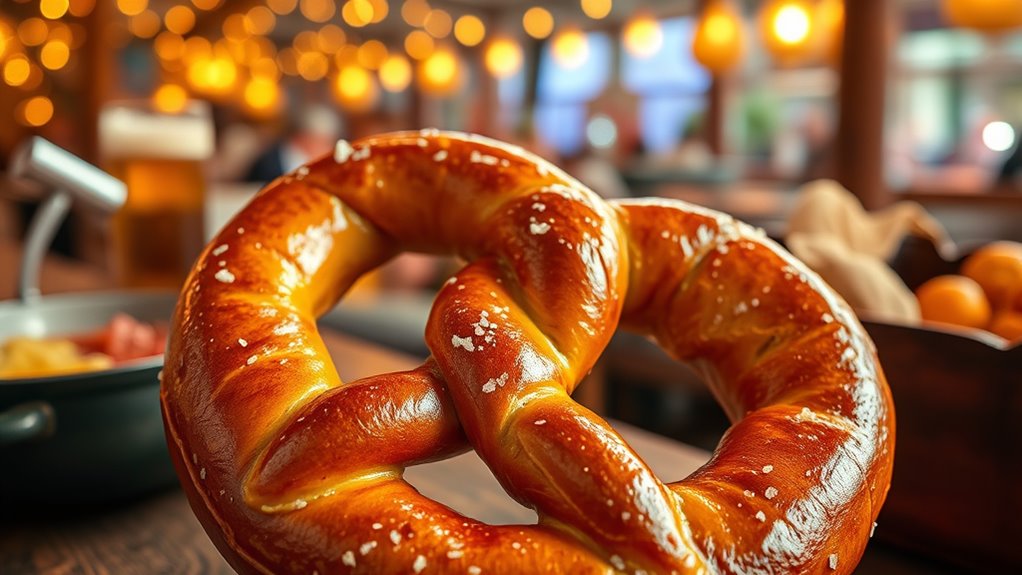 crackly traditional bavarian pretzels