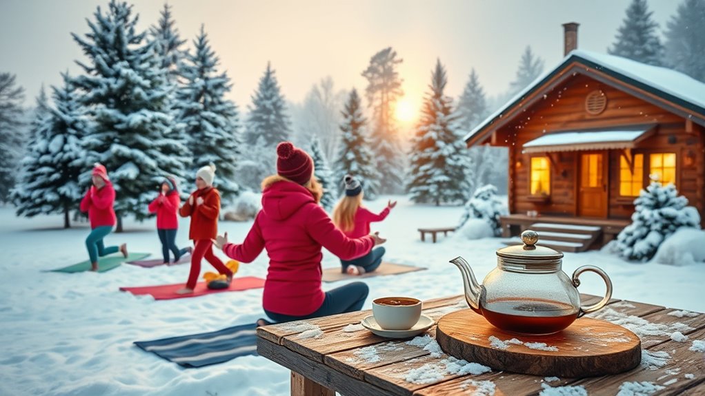 dress warmly for outdoor activity