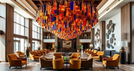 eco friendly upcycled hotel decor