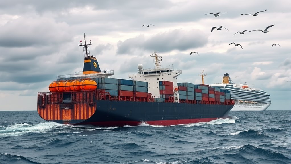 freighters slower than cruise ships