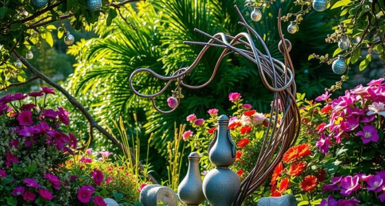 garden sculpture installation ideas
