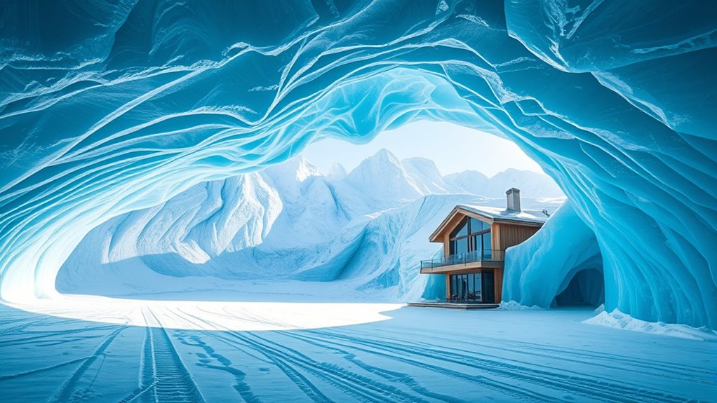glacial art and ice caves