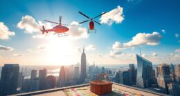 helicopter lunch sky views