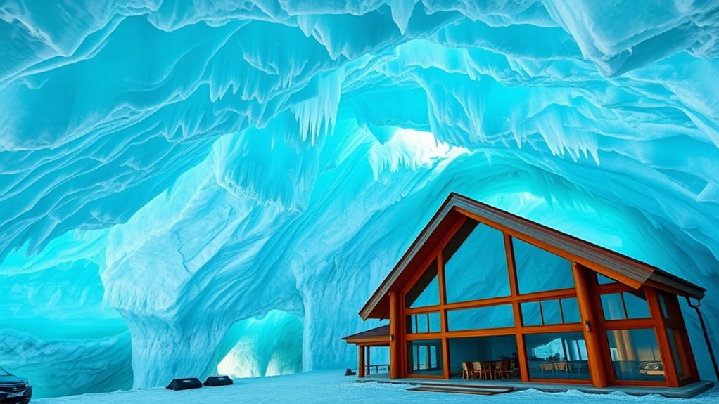 ice melt shapes caves