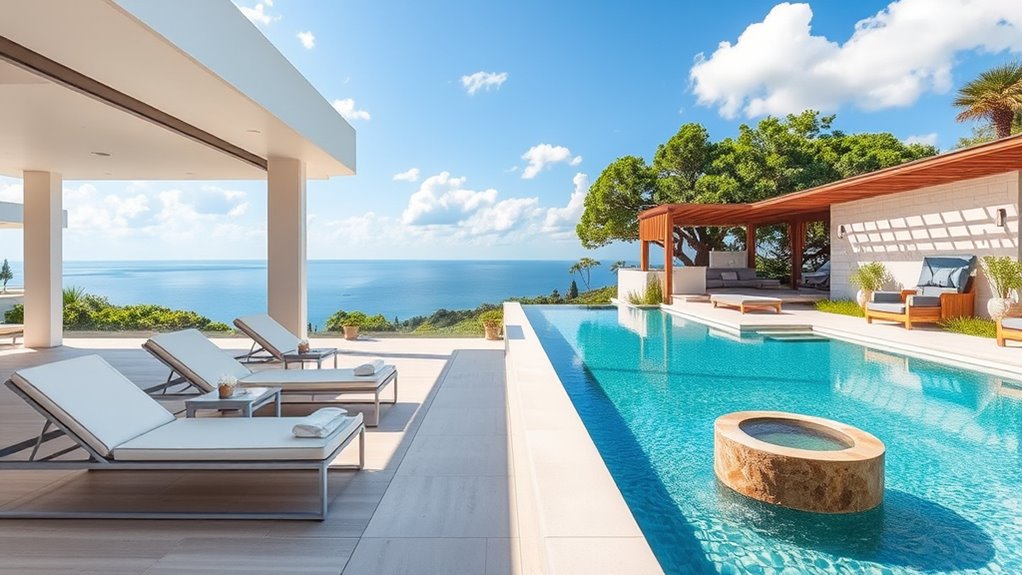 luxury amenities and holistic therapies