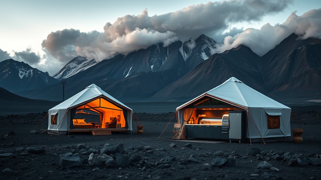 luxury camping with gourmet amenities