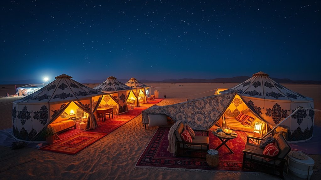 luxury desert camping experience