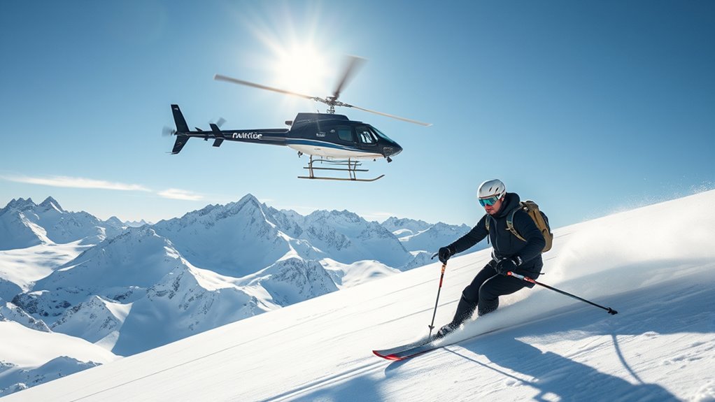 luxury heli ski terrain comparison